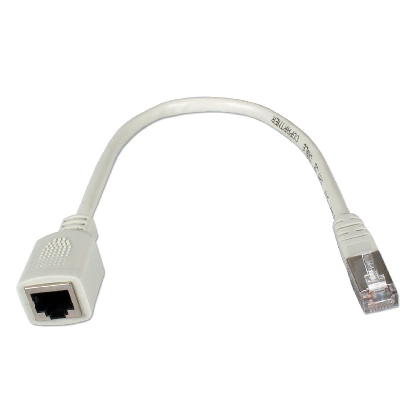 350MHz CAT5e Ethernet/Telco PortSaver Shielded Gray Patch Cord