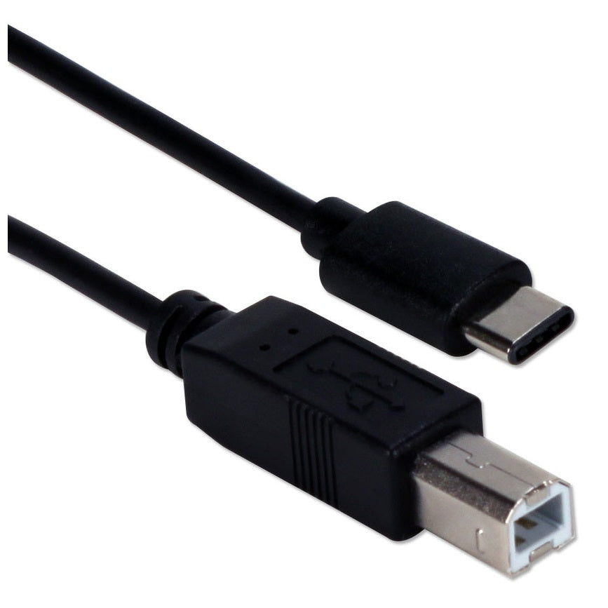 USB-C to USB-B 3Amp Data Cable